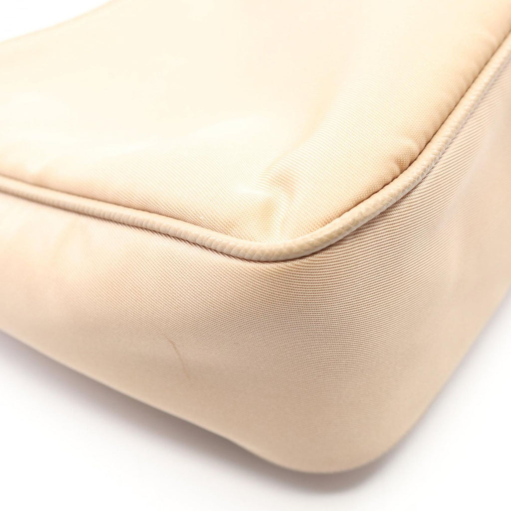 Prada Shoulder Bag Re Edition 2-Way Beige Nylon Saffiano Leather — view 6