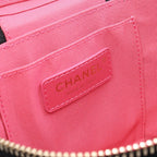 Chanel Shoulder Bag Crystal Mania Quilted CC Logo Vanity 2-Way Black Lambskin — view 4