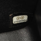 Chanel Shoulder Bag Blanc Stitch Mini Black Lambskin Chez Chain — view 5
