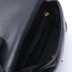 Chanel Shoulder Bag Quilted Small Black Leather Small Flap Chain — view 3