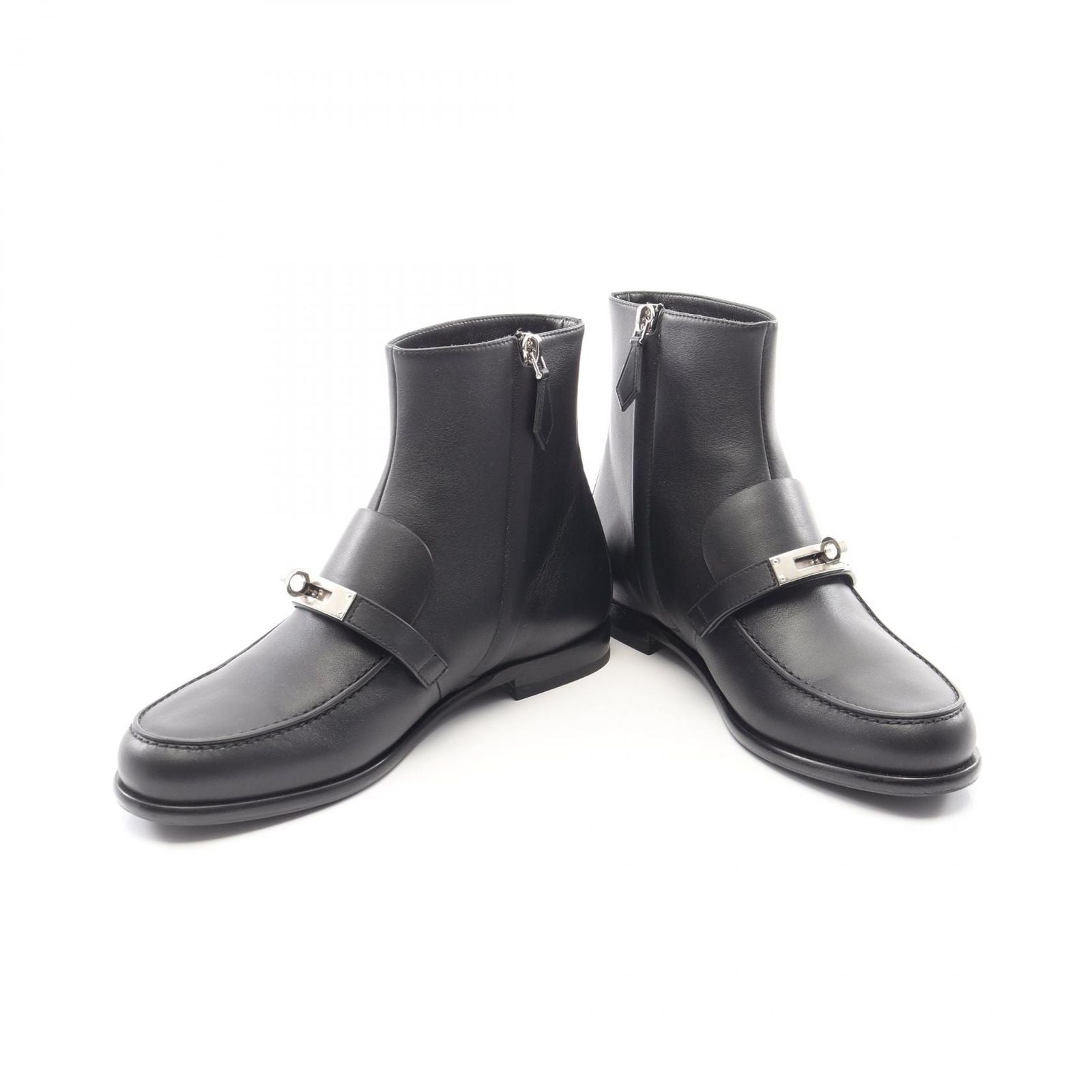 Hermes Boots Kelly Buckle Short Leather — view 3