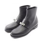Hermes Boots Kelly Buckle Short Leather