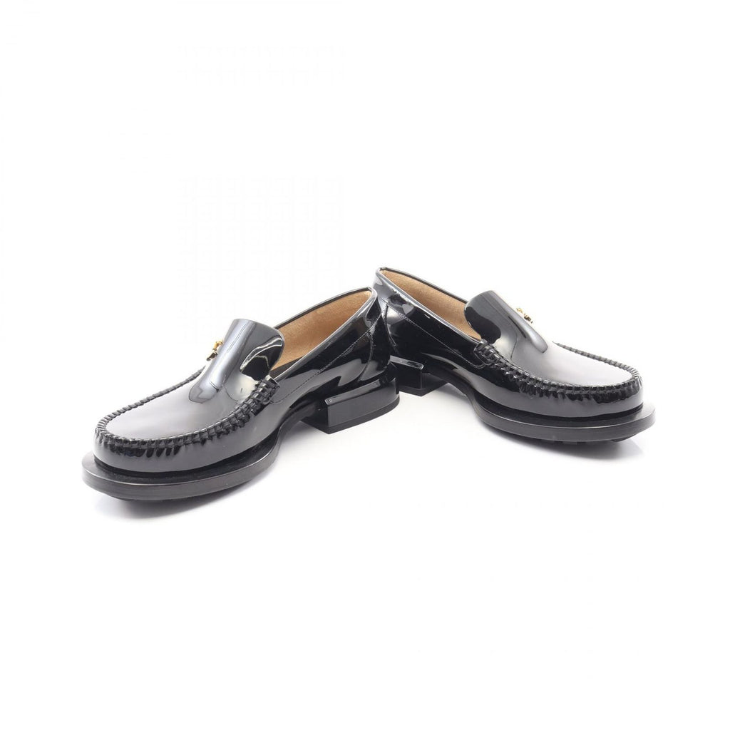 Chanel Loafers CC Logo Black Patent Leather — view 3