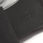 Chanel Loafers CC Logo Black Patent Leather — view 6
