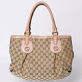 Gucci Handbag GG Canvas Beige Logo