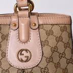 Gucci Handbag GG Canvas Beige Logo — view 7