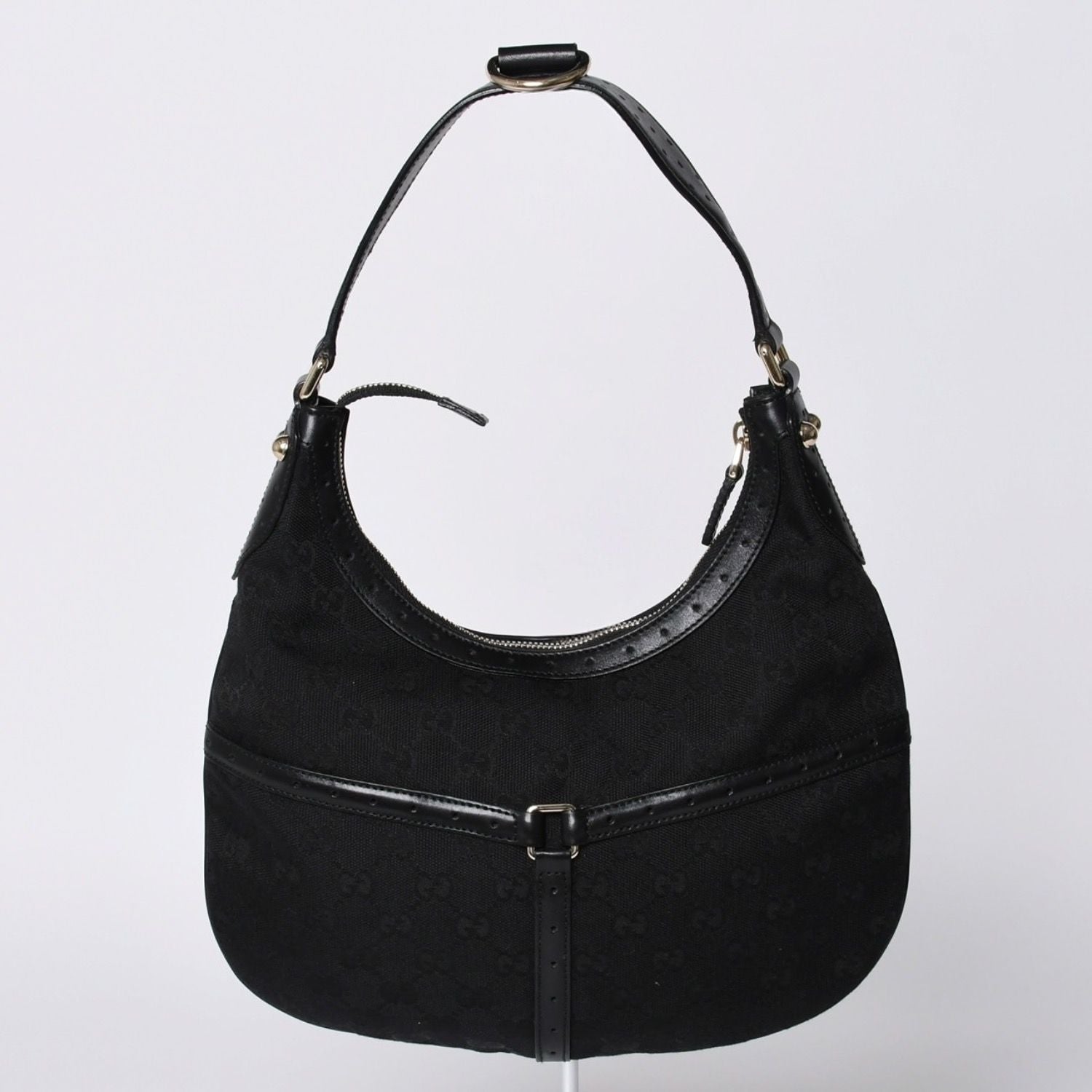 Gucci Shoulder Bag GG Canvas Sherry Line Black — view 2