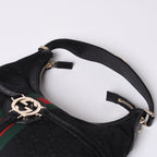 Gucci Shoulder Bag GG Canvas Sherry Line Black — view 8