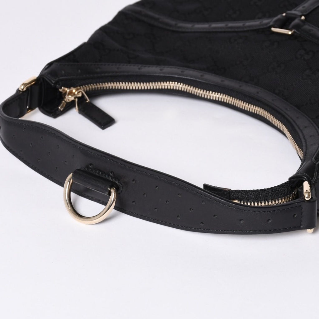 Gucci Shoulder Bag GG Canvas Sherry Line Black — view 7
