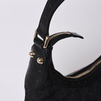 Gucci Shoulder Bag GG Canvas Sherry Line Black — view 6