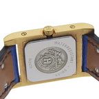 Hermes Medallion Gold Plated Leather Quartz Analog Display White Dial Watch — view 5