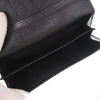 Gucci Bambu Bifold Wallet Leather Black Brown — view 5