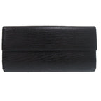 Gucci Bambu Bifold Wallet Leather Black Brown — view 3