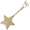 Dior Cannage Star Key Holder Gold Leather Charm