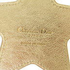 Dior Cannage Star Key Holder Gold Leather Charm — view 7
