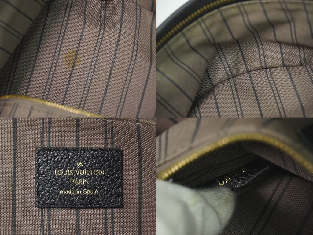 Louis Vuitton LV Sorbonne Monogram Empreinte Leather Backpack Noir — view 9