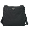 Prada Nylon Shoulder Bag Pochette Black