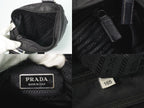 Prada Nylon Shoulder Bag Pochette Black — view 9