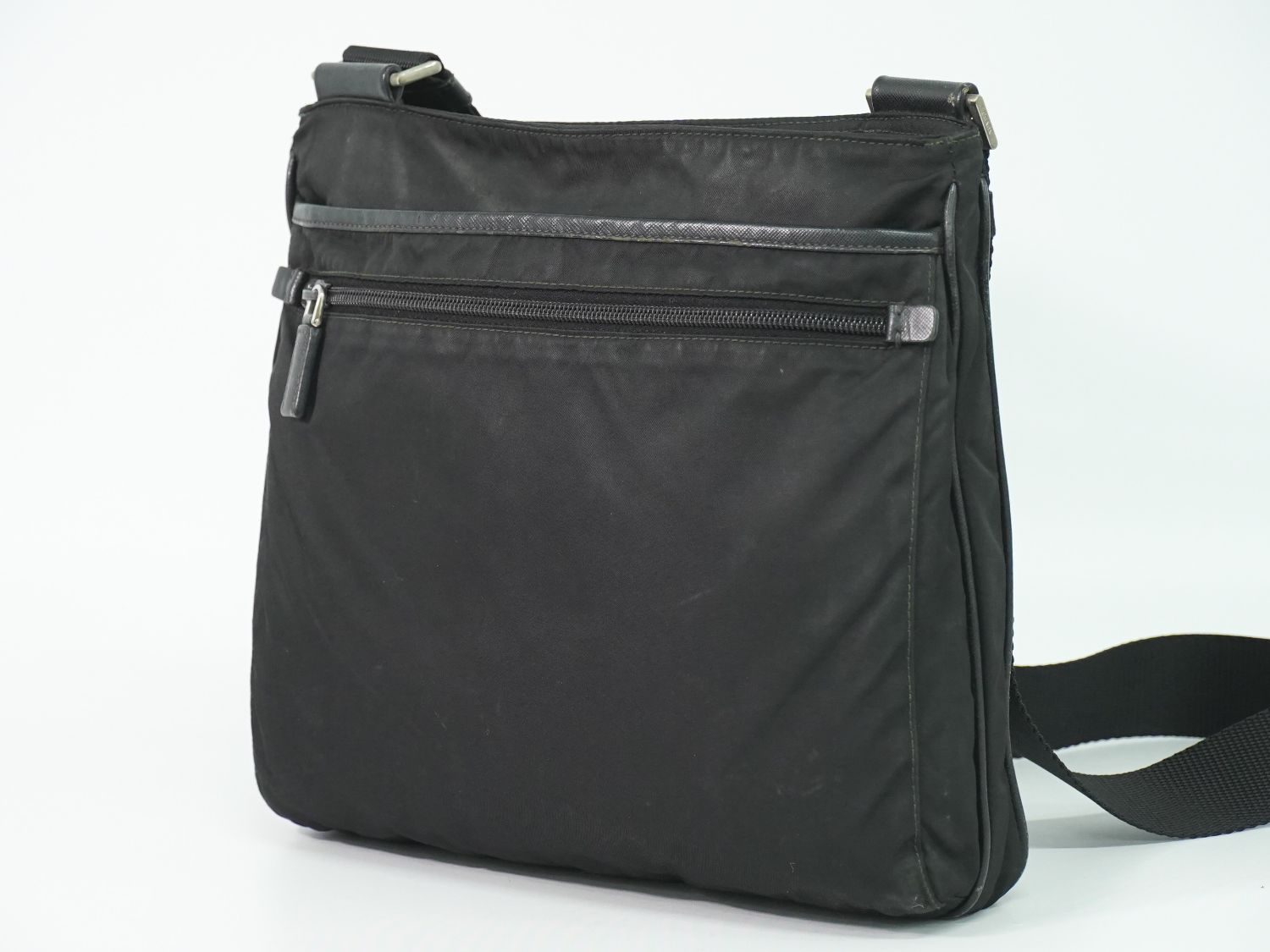 Prada Nylon Shoulder Bag Pochette Black — view 2