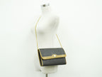 Dior Honeycomb Pattern Chain Shoulder Bag Black — view 6
