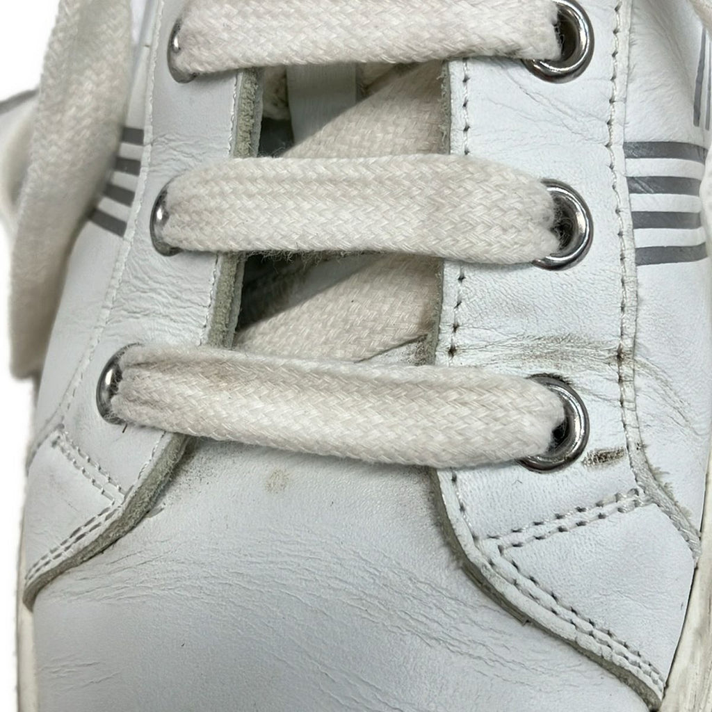 Hermes Sneakers 37 Avantage White Silver Leather — view 9
