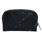 Chanel Travel Line Makeup Pouch Multi Nylon Black White Lightweight Compact