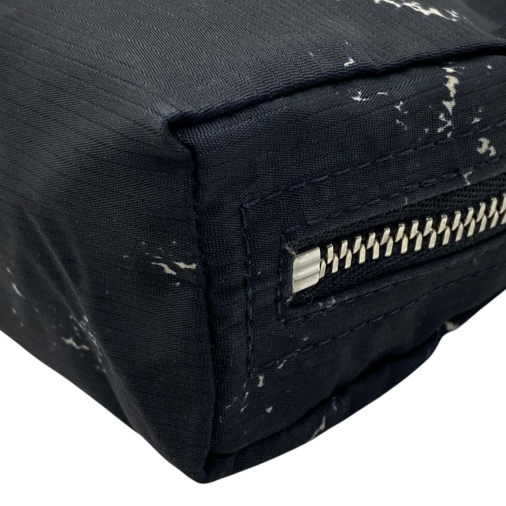 Chanel Travel Line Makeup Pouch Multi Nylon Black White Lightweight Compact — view 3