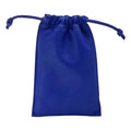 Hermes Pochette Pillow PM Drawstring Pouch Case Leather Blue Safir Agno Milo