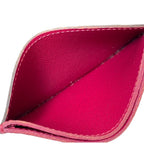 Louis Vuitton Monogram Card Holder Sample Case Canvas Leather Fuchsia Compact — view 9