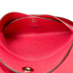 Hermes Calvi Duo Card Case Coin Bifold Pink Chevre Leather Compact Lightweight — view 9