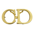 Dior CD Belt Buckle Gold Metal Coordination Accent Style Ring