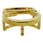 Dior CD Belt Buckle Gold Metal Coordination Accent Style Ring