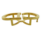 Dior CD Belt Buckle Gold Metal Coordination Accent Style Ring