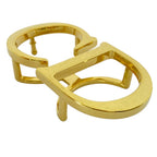 Dior CD Belt Buckle Gold Metal Coordination Accent Style Ring