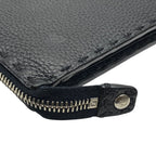 Fendi Mon Star Bugs Eye Clutch Leather Black Gold Slim Lightweight Practical — view 6