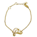 Dior Logo Heart Bracelet Gold Metal Gorgeous