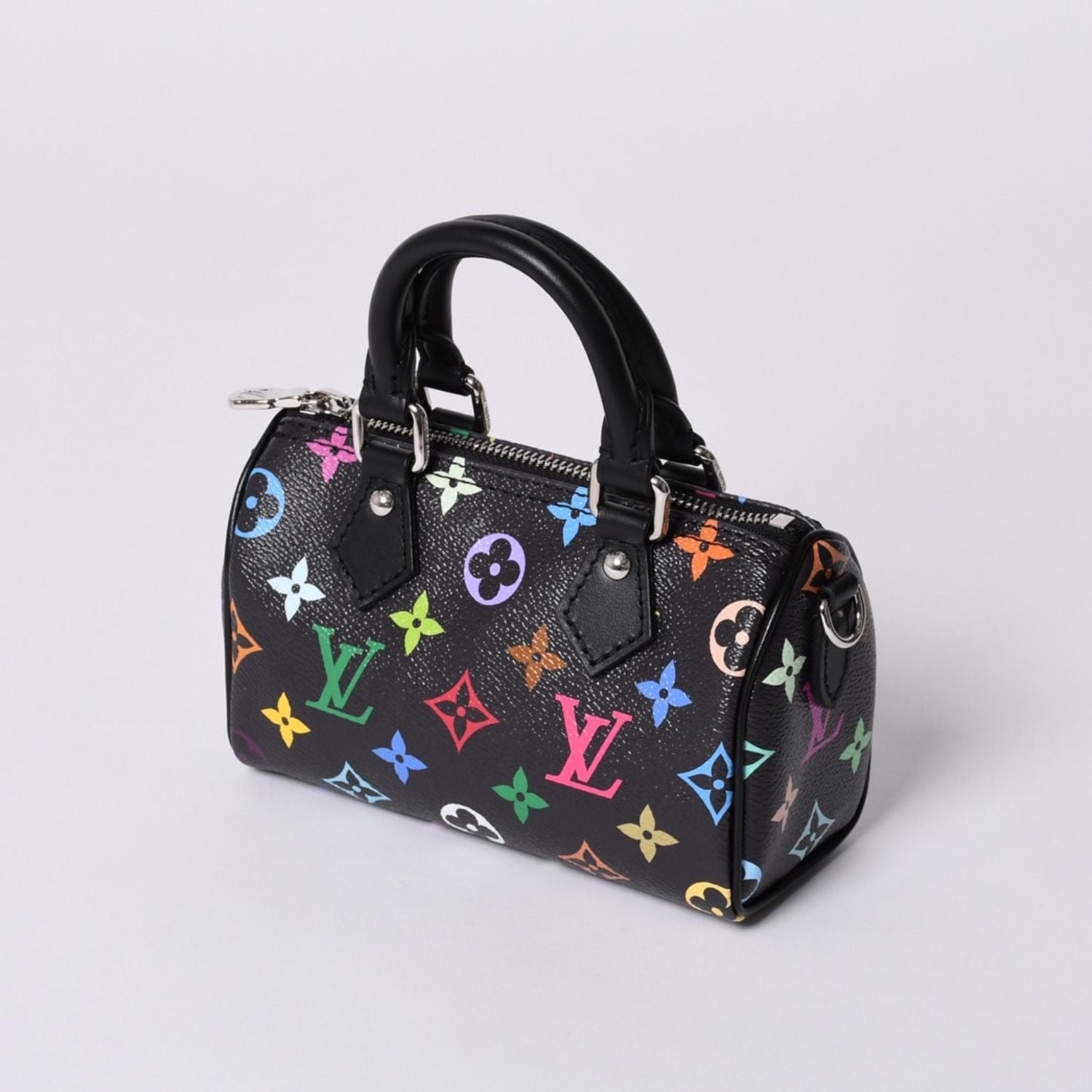Louis Vuitton Nano Speedy Takashi Murakami Multicolor Black 2-Way Bag Leather — view 4