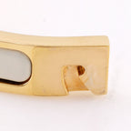 Hermes Mini Click Kelly Gold Plated Enamel Bangle Bracelet — view 6