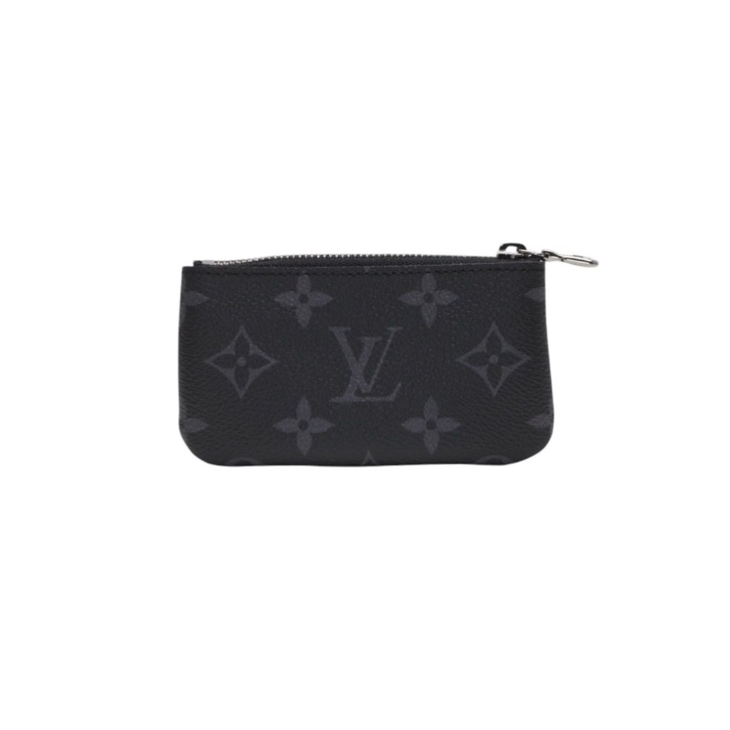 Louis Vuitton Pochette Cles Coin Purse Monogram Eclipse Black — view 3