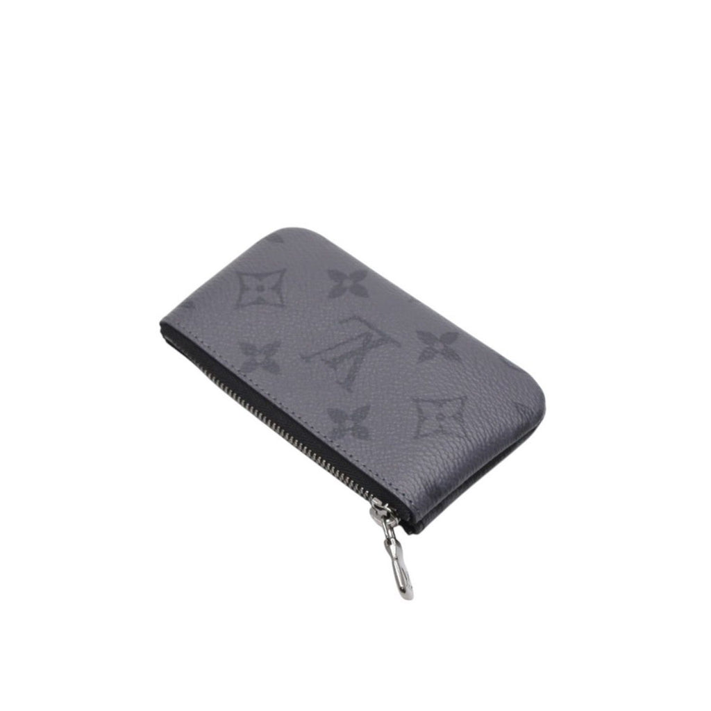 Louis Vuitton Pochette Cles Coin Purse Monogram Eclipse Black — view 6