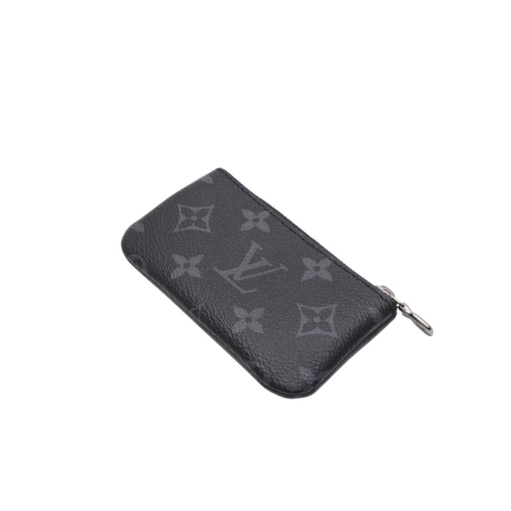 Louis Vuitton Pochette Cles Coin Purse Monogram Eclipse Black — view 5