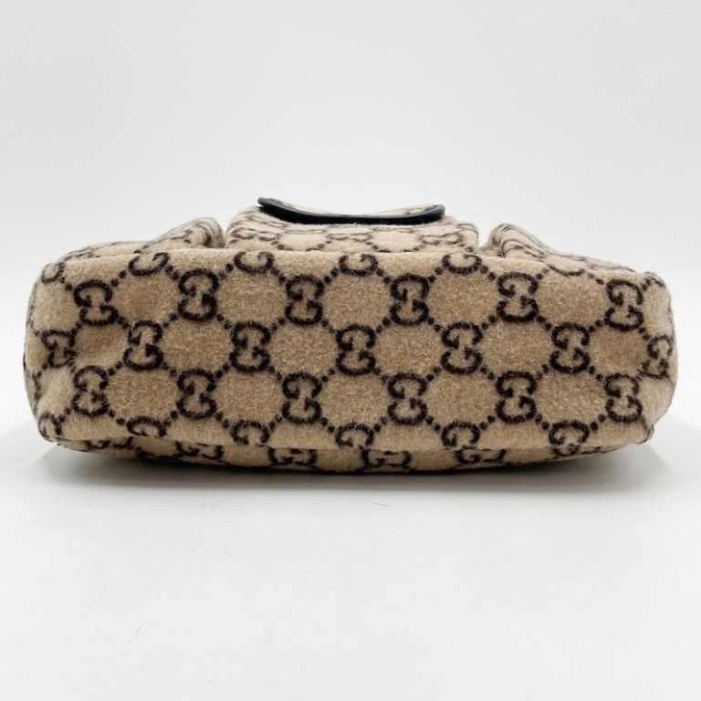 Gucci Handbag Beige Wool Leather — view 3