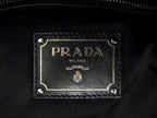 Prada Handbag Tessuto Double Tote Mimetico L Nylon Leopard Print Silver — view 6
