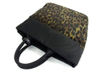 Prada Handbag Tessuto Double Tote Mimetico L Nylon Leopard Print Silver — view 3