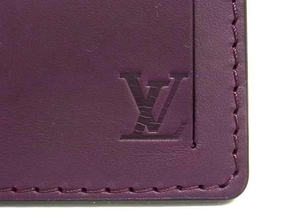 Louis Vuitton Bag Charm Porte Adresse Ketch Purple Brown Monogram Leather — view 3