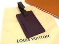 Louis Vuitton Bag Charm Porte Adresse Ketch Purple Brown Monogram Leather