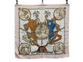 Hermes Scarf Carre 90 Pink Multicolor Silk 100% Napoleon Large
