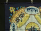 Hermes Scarf Carre 90 Navy Multicolor Silk 100% Cavaliers Peuls Horsemen — view 2