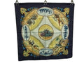 Hermes Scarf Carre 90 Navy Multicolor Silk 100% Cavaliers Peuls Horsemen