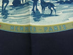Hermes Scarf Carre 90 Navy Multicolor Silk 100% Cavaliers Peuls Horsemen — view 4